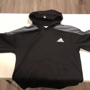 Adidas Black Pull over sweatshirt with hood
